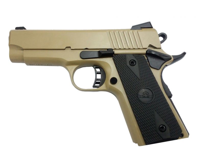 Rock Island Armory M1911 9mm 35 Inch 8rds Flat Dark Earth Novak Style Fixed Sights Ranier Gun 5261